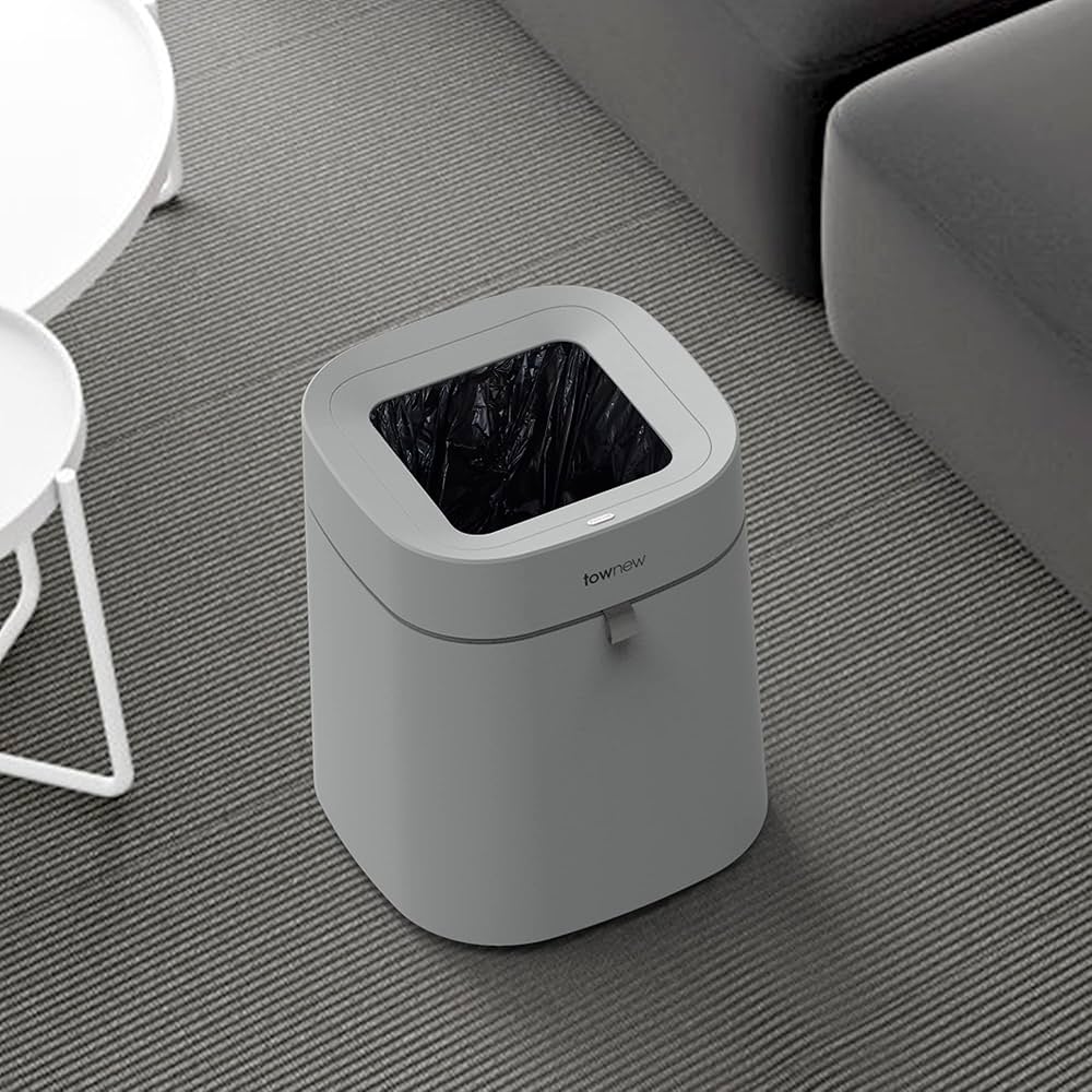ごみ箱 townew SMART TRASH CAN T Air Lite townew T Air Lite (T02B White) Auto Sealing & Self-Changing